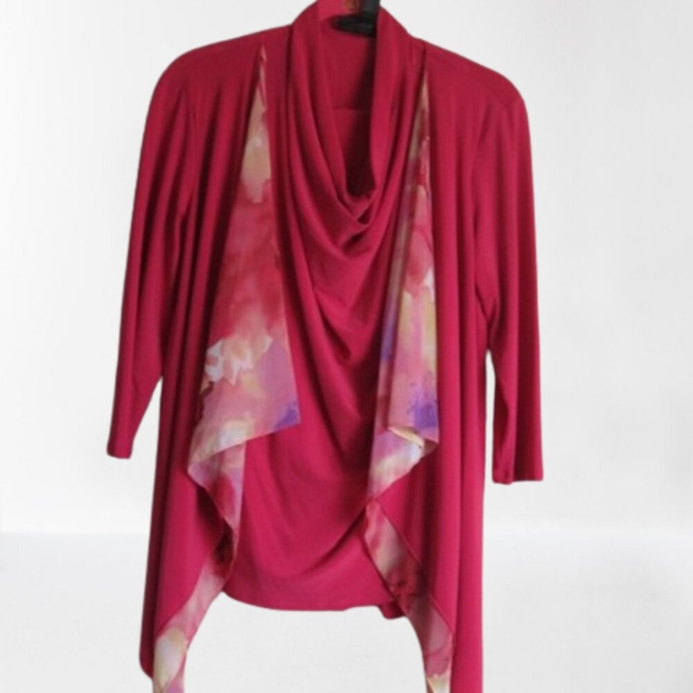 COPY - ANTTHONY Original Three Piece Pant set in Pink with 3/4 Length Sleeves